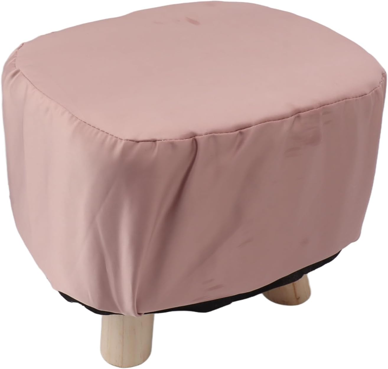Focket Animal Footstool, Cute Elephant Shaped Ottoman Soft Padded Cushion Non Slip Feet Upholstered Kids Footstool with Premium Pine Wood Frame for Bedroom Living Room Entryway (Green)