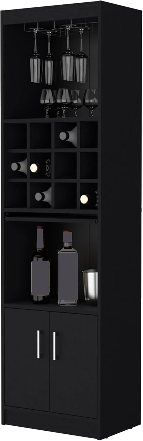 Tall Narrow Cabinet multistorage with Wine Storage, Kitchen Wine Sideboard Pantry Locker,for Kitchen Home