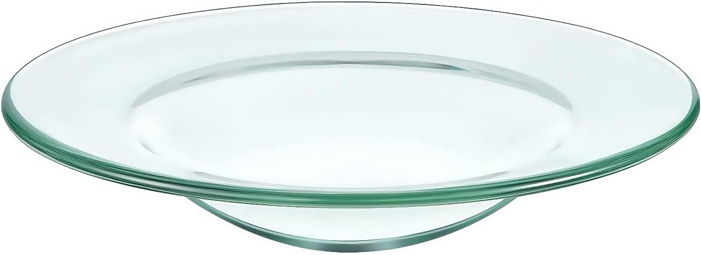 Replacement Glass Dish for Oil Burner and Wax Melt Burner, Round Glass Tray for Aromatherapy Lamp and Tart Warmer 12cm (4Pcs, 4.5")