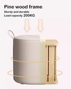 Luxury Makeup Stool Chair for Girls' Bedroom, Scandinavian Footrest & Shoe Bench, Small Square Short Dresser Chair in White - Stylish Living Room & Furniture,Khaki C-One Size