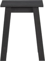 Side Table in Black, Wood End Table for Living Room, Bedroom, Hallway, Modern Style with Spacious Top Surface