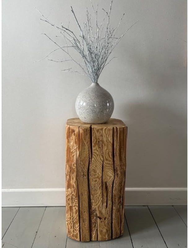 Stump Side Table, Side Tables Living Room, End Tables Living Room, Small Coffee Tables, Small End Desk, Nightstand, Handmade Wood Furniture for Decoration Bedroom Sitting Room Cafe