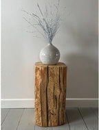 Stump Side Table, Side Tables Living Room, End Tables Living Room, Small Coffee Tables, Small End Desk, Nightstand, Handmade Wood Furniture for Decoration Bedroom Sitting Room Cafe