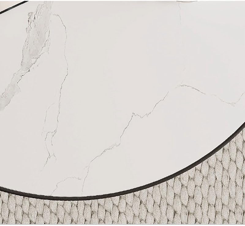 Rustic Side Table Movable Rock Slab Side Table Living Room Creative Multifunctional Lifting Small Round End Table for Living Room