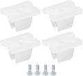 MECCANIXITY Waterproof LED Strip Mounting Clips Holder Mounting Bracket Support Fixing Clamps Fit 5mm to 6mm Silicone LED Strip Lighting, Translucent Pack of 30