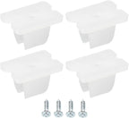 MECCANIXITY Waterproof LED Strip Mounting Clips Holder Mounting Bracket Support Fixing Clamps Fit 5mm to 6mm Silicone LED Strip Lighting, Translucent Pack of 30