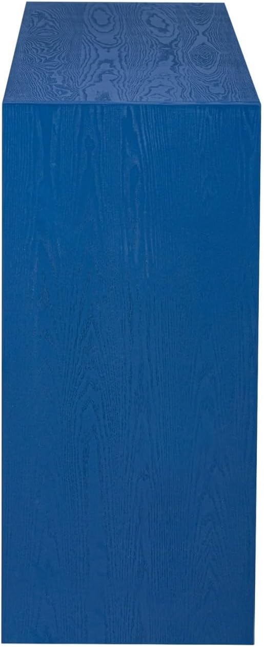 60" 3-Door Sideboard with 3 Drawers - Semi-Open Shelf & Center Semi-Circular Cutout in Back Panel, Large Storage Cabinet for Living Room, Hallway, Dining,for Kitchen