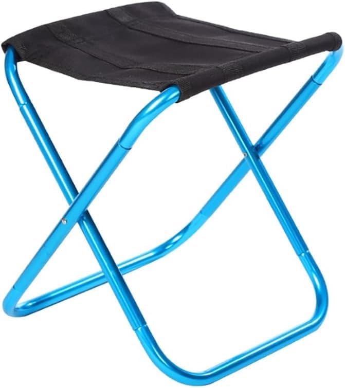 Ultralight Portable Camping Stool Compact Folding Chair with Carry Bag for Fishing Picnic(Blau)
