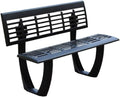 Patio Benches for Outdoors Outdoor Park Chair Cast Aluminum Double Backrest Community Square Bench Garden Creative Garden Benches for Outdoors