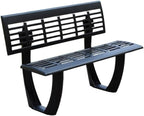 Patio Benches for Outdoors Outdoor Park Chair Cast Aluminum Double Backrest Community Square Bench Garden Creative Garden Benches for Outdoors