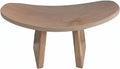 Mindful Kneeling Stool Smooth Meditation Stool Compact Wooden Kneeling Bench, Natural Wood Color, Large 42 21 20 CM