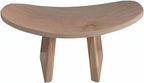 Mindful Kneeling Stool Smooth Meditation Stool Compact Wooden Kneeling Bench, Natural Wood Color, Large 42 21 20 CM