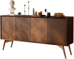 Entryway Cabinet Solid Wood Dining Sideboard Living Room Wall Storage Cabinet Retro Entrance Hall Cabinet Sideboard Storage Cabinet(180cm)
