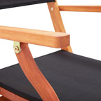 Folding Garden Chair Set of 4, 24"x21.3"x35" Outdoor Patio Chairs in Solid Eucalyptus Wood & Textilene, Foldable Lawn Chairs for Backyard Terrace Balcony