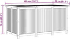 Garden Storage Box Solid Acacia Wood 150x80x75 cm Outdoor Patio Deck Yard Backyard Porch Container Chest Bench with Water-Resistant Bag and Lockable Design for Cushions Tools