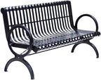 Patio Benches for Outdoors Park Chairs Outdoor Benches Iron Neighborhood Leisure Double Seats Patio Plaza Garden Benches for Outdoors