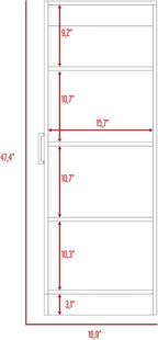 Modern Minimalist Pantry, Simple Single Door Cabinet with Storage,for Kitchen Home