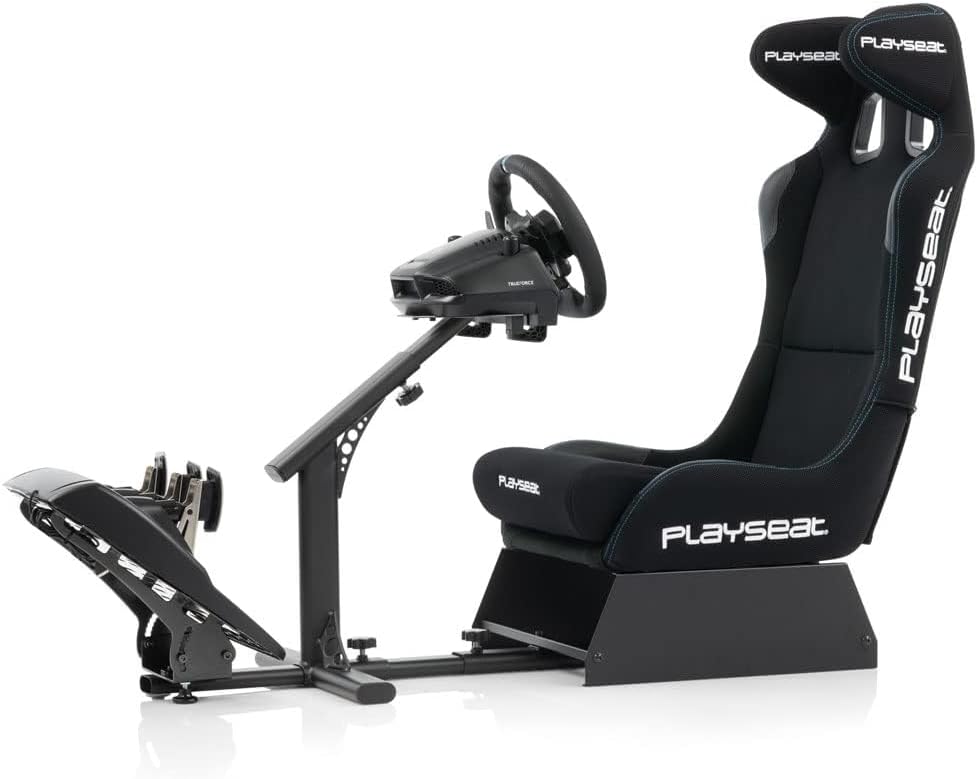 Playseat Evolution Pro Sim Racing Cockpit | Comfortable Racing Simulator Cockpit | Easily Adjustable | Compatible with All Steering Wheels & Pedals on the Market | Supports PC & Console |Actifit