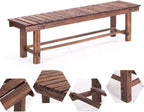 Patio Benches for Outdoors Park Chair Bench Garden Outdoor Balcony Solid Wood Wooden Garden Benches for Outdoors