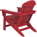 NewTechWood Child Adirondack Patio Chair Weather Resistant, Easy Installation, Widely Used in Outdoor, Fire Pit, Deck, Lawn, Outside, Garden Chairs (Ruby Red)