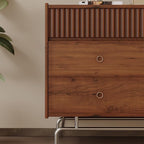 Entryway Cabinet Family Porch Drawer Living Room Wall Storage Cabinet Retro Dining Sideboard Sideboard Storage Cabinet(120cm)
