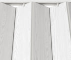 32 Inch PVC Foldable Accordion Door - White Oak Space Saving Interior Door, Trimmable 80 Inch Height Sliding Folding Door for Closet Bedroom Room Divider