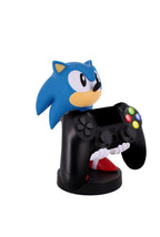 Exquisite Gaming Sonic Controller Holder, Phone Stand & Cable Guys Collectible Figure, 8 inch