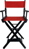 TBACW 1 Set (3pcs) 18''L X 15''W Directors Chair Canvas Replacement Director Chair Replacement Canvas with Round Fiberglass Stick for Directors Chairs Director Chair Covers Replacement Canva (Red)