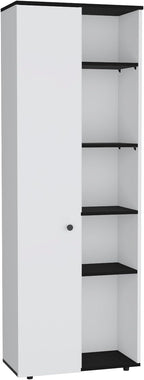 Kitchen Pantry Storage Cabinet with and Five Interior and Exterior Shelves