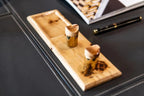 Wood Fountain Pen Rest with Ink Division: Desk Organizer