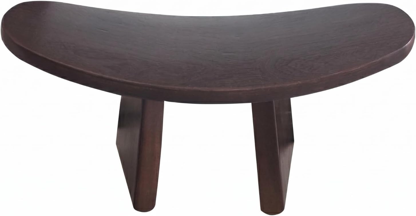 Mindful Kneeling Stool Solid Wood Wooden Kneeling Bench Smooth Home Seating, Brown, Large 42 21 20 CM
