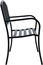 Garden Bench Black Powder-Coated Steel 47.2 in Long Durable,Sturdy Black PowderCoated Steel Garden Bench for Outdoor Comfort Patio Furniture