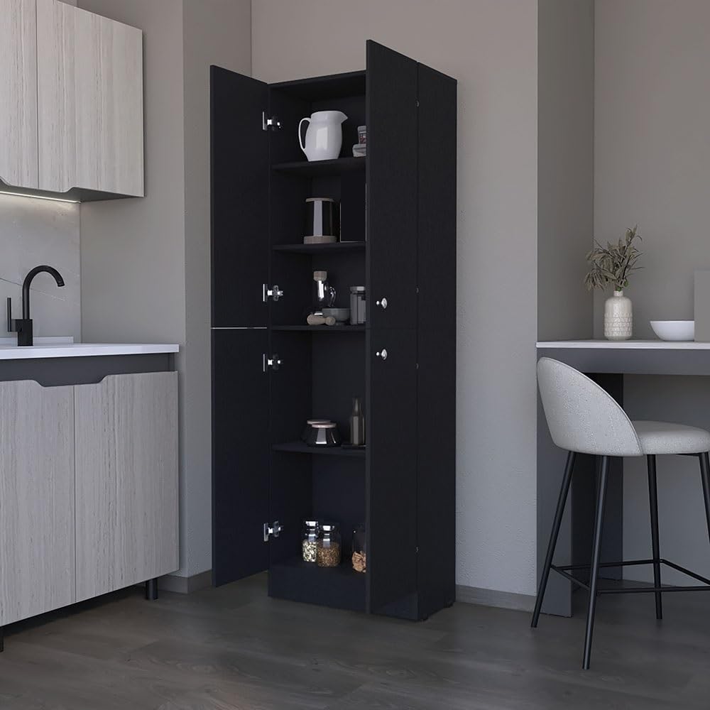 Mid-Century Retro Pantry Cabinet, Storage Cabinet for Kitchen Hallway Entryway,for Kitchen Home