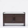 Water Outdoor Shoe Bench with Storage for Entryway, No Assembly Required, 300kg Capacity Bench Cushion, L110cm W36cm H50cm