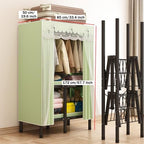 Canvas Wardrobe 85x50x172cm Wardrobes for Bedroom,Portable Wardrobe,1 Hanging Rails Folding Wardrobe,Folding Collapsible Fabric Storage Box for Wardrobe