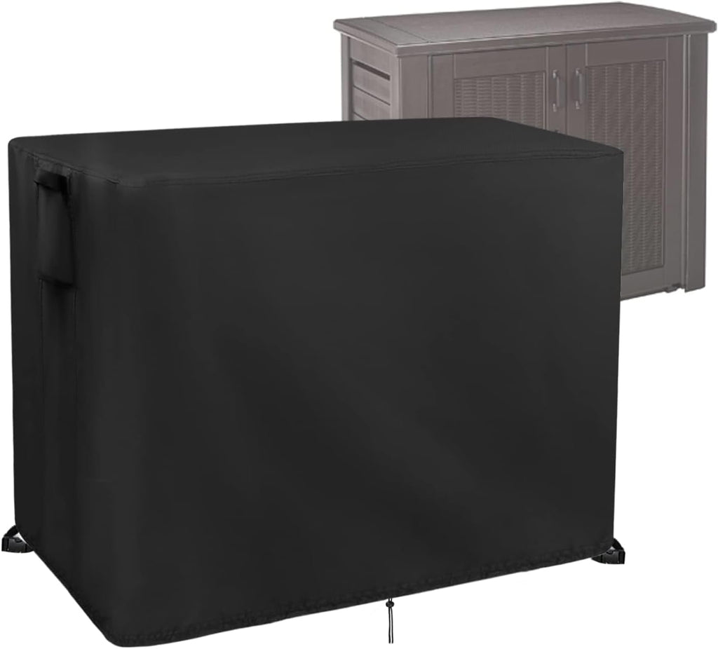Outdoor Storage Cabinet Cover, 47" x 25.6" x 37.8",Waterproof& Dustproof Cover for Rubber maid Decorative Outside Organization, Protective Covers for Patio Storage Shed