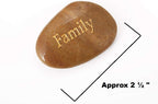 ROCKIMPACT 50PCS Engraved Rocks Different Words Inspirational Stones Bulk Faith Stones Zen Stones Gratitude Rocks Healing Prayer Stones Encouragement Rocks, 2"-3" Each