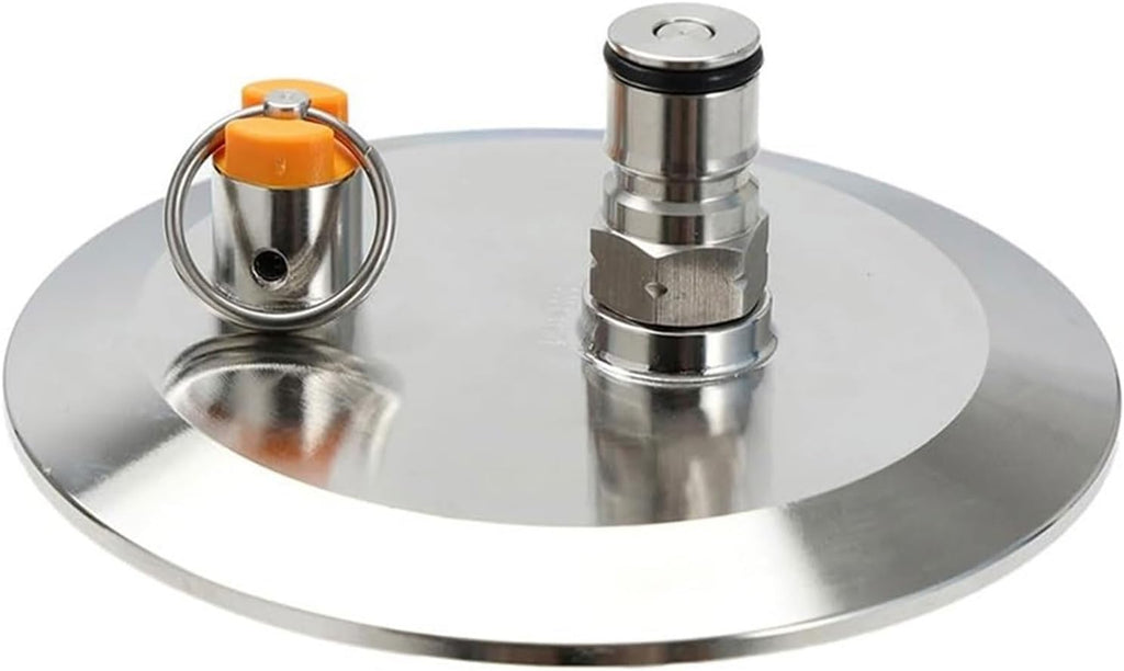 Stainless Steel Triples Clamps End Cap with Ball Post Dry Hoppers Accessories Brewing Equipment Supplies
