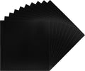 (10) 12" Record Jackets - Glossy Black - No Hole - 12JWBK