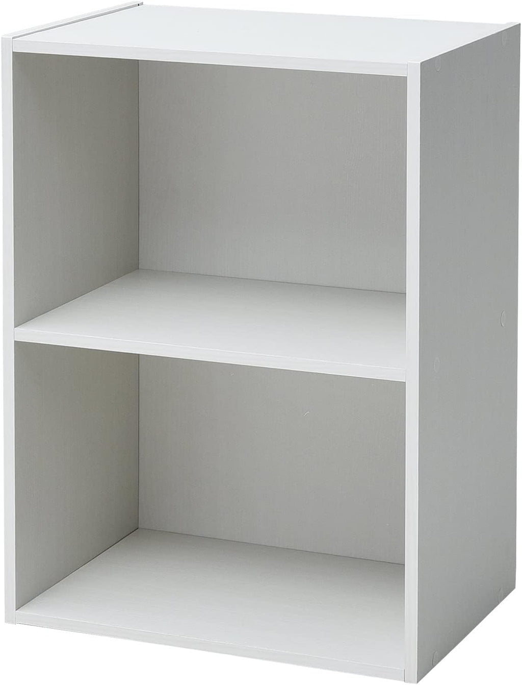 Yamazen GCB-2(JW) Color Box, 2 Tiers, Width 16.5 x Depth 11.4 x Height 23.2 inches (42 x 29 x 59 cm), White, Wood