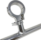 Monster Tower Water Ski Rack for Boats - Quick Release Retractable Mount, Polished, Anodized Aluminum, Fits 1 1/4" Thick Skis