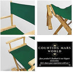 2 Set Replacement Cover Canvas for Directors Chair, 20cm X 52cm + 52cm X 42cm, Green