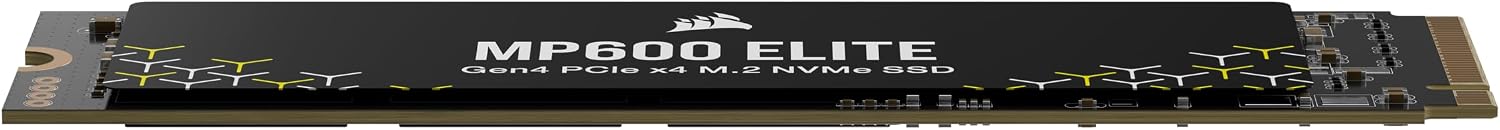 Corsair MP600 Elite 2TB M.2 PCIe Gen4 x4 NVMe SSD – M.2 2280 – Up to 7,000MB/sec Sequential Read – High-Density 3D TLC NAND – Black