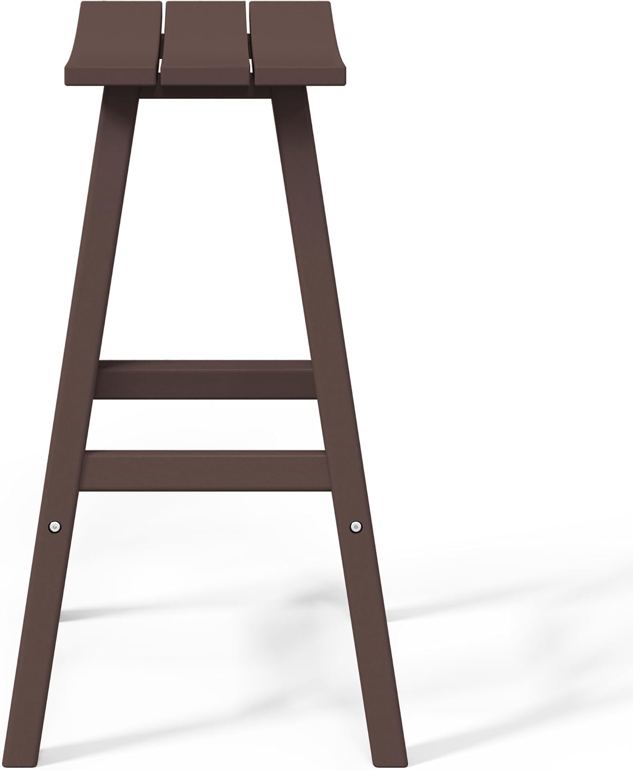 WestinTrends Malibu 2 Piece Set of 29 Height Outdoor/Patio Saddle bar stools, Dark Brown