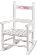 Fox Valley Traders Custom Unicorn Children's Rocking Chair, Durable Wood - Measures 14 1/2" Wide x 11 1/2" Deep; 22 1/2" Overall Height, White Font