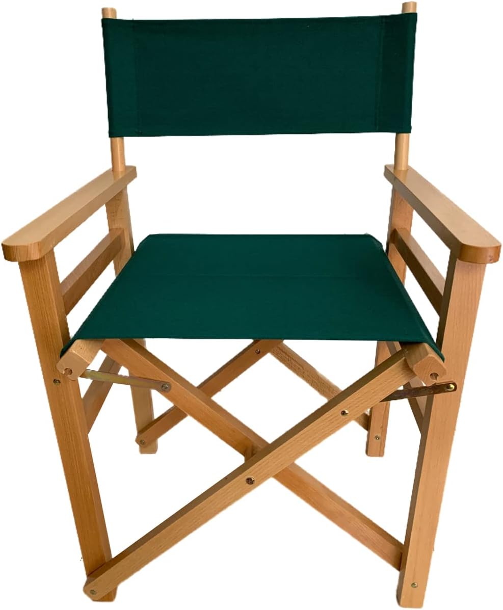Upone 2 Set (4pcs) 20.86" L x 16.14" W Directors Chair Canvas Replacement Covers Kit for Directors Chairs,Movie Chair Replacement Canvas Oxford Cloth Cover for Home Director Chair Large Size (Green)