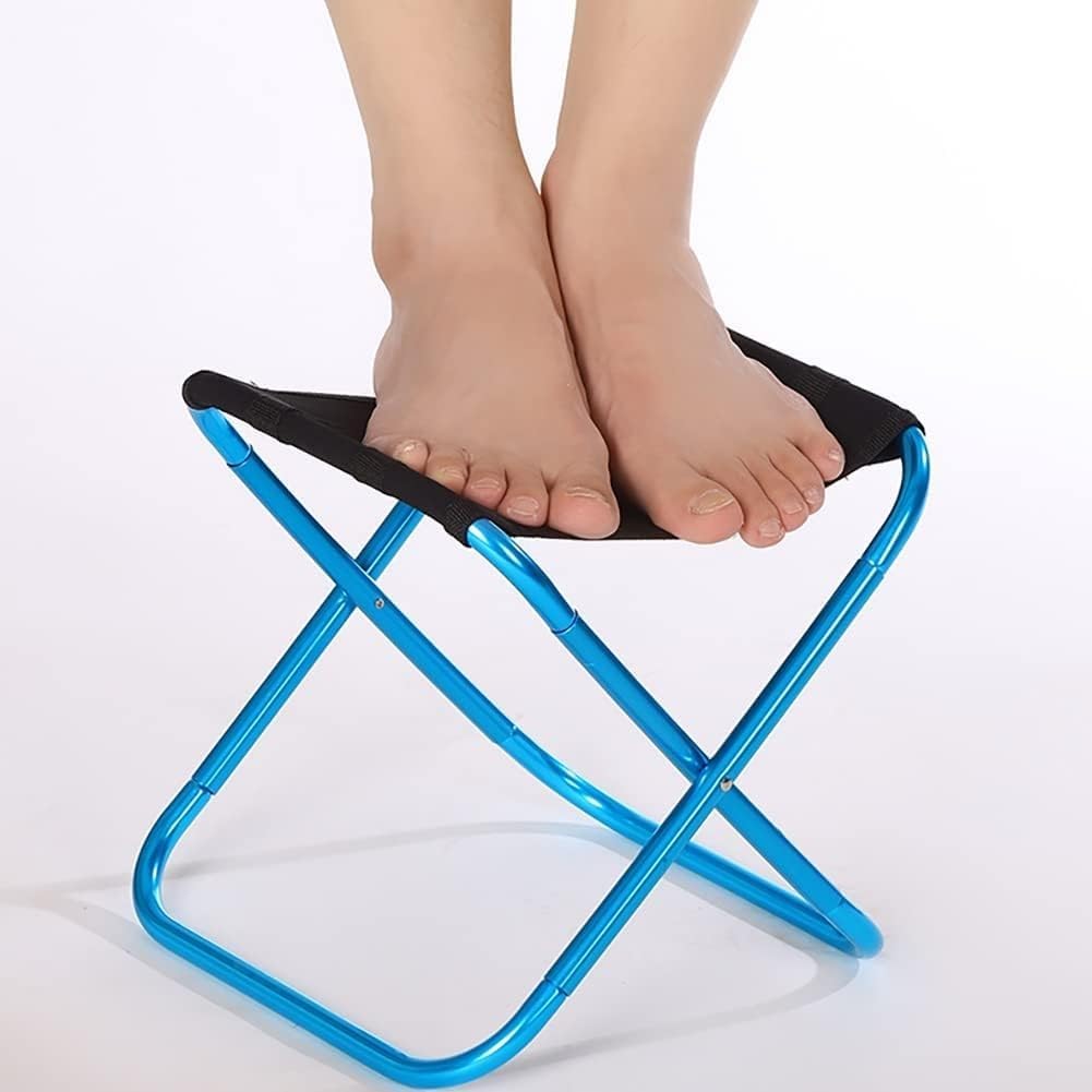 Ultralight Portable Camping Stool Compact Folding Chair with Carry Bag for Fishing Picnic(Blau)