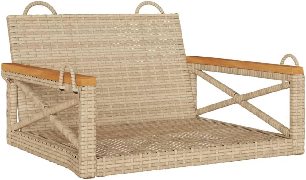 Patio Swing Bench Beige,Modern Outdoor Swing Chair with Style – for Gardens and Patios Patio Furniture