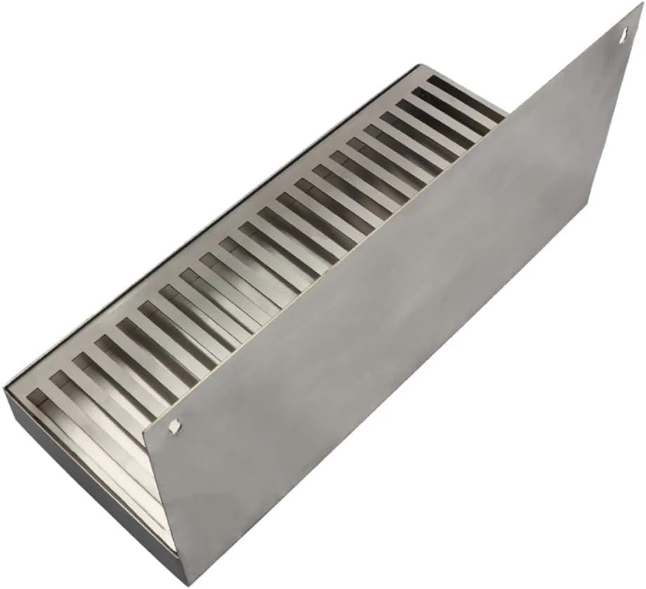 Stainless Steel Beer Drip Tray 12"x4.9" Wall ed with Drain Hole - Perfect for Homebrew, Craft Beer Dispenser, Bar Tool, Beve Serving Solut