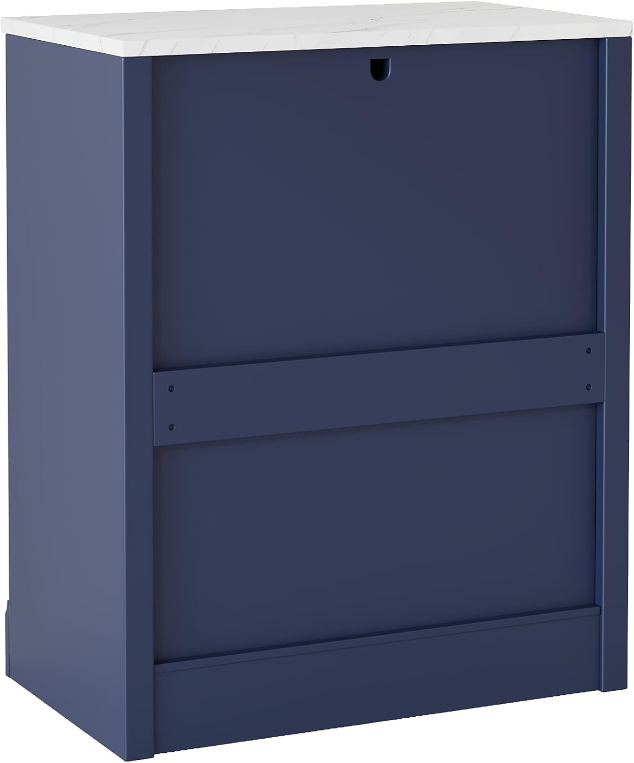 SOFTSEA Modern Freestanding Kitchen Pantry with 2 Door Shelves, Sideboard Buffet Cabinet with Drawer, Coffee Bar Cabinet with 2 Adjustable Shelves for Dining Kitchen Living Room, Set of 2, Blue
